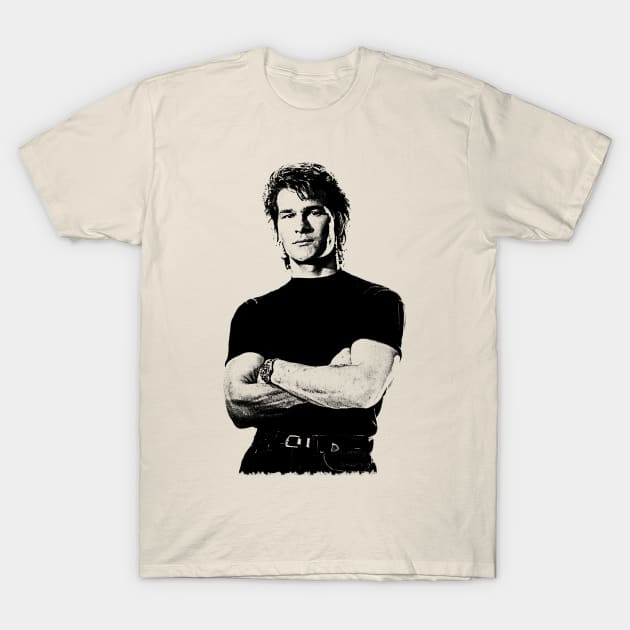 Patrick Swayze T-Shirt by Lowchoose